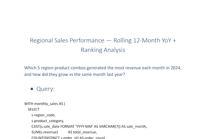 write optimized sql queries, clean data and create reports